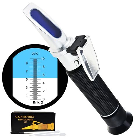 refractometer for sugar content|how to read brix refractometer.